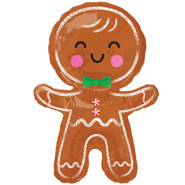 Gingerbread man balloon