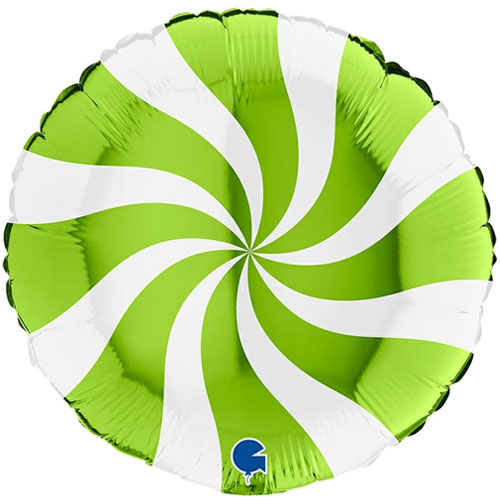 Green swirl balloon