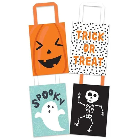 Halloween Paper Party Bags - 4 Pack