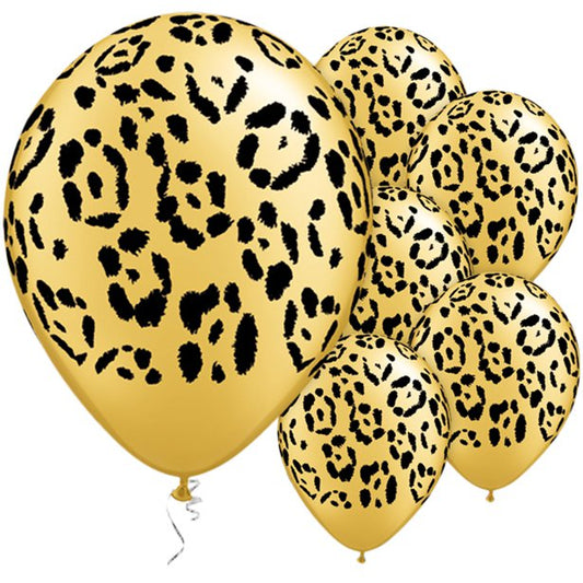 Leopard Print Latex Balloons