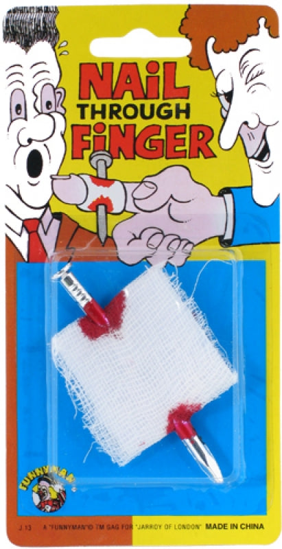 Joke Nail Through Finger