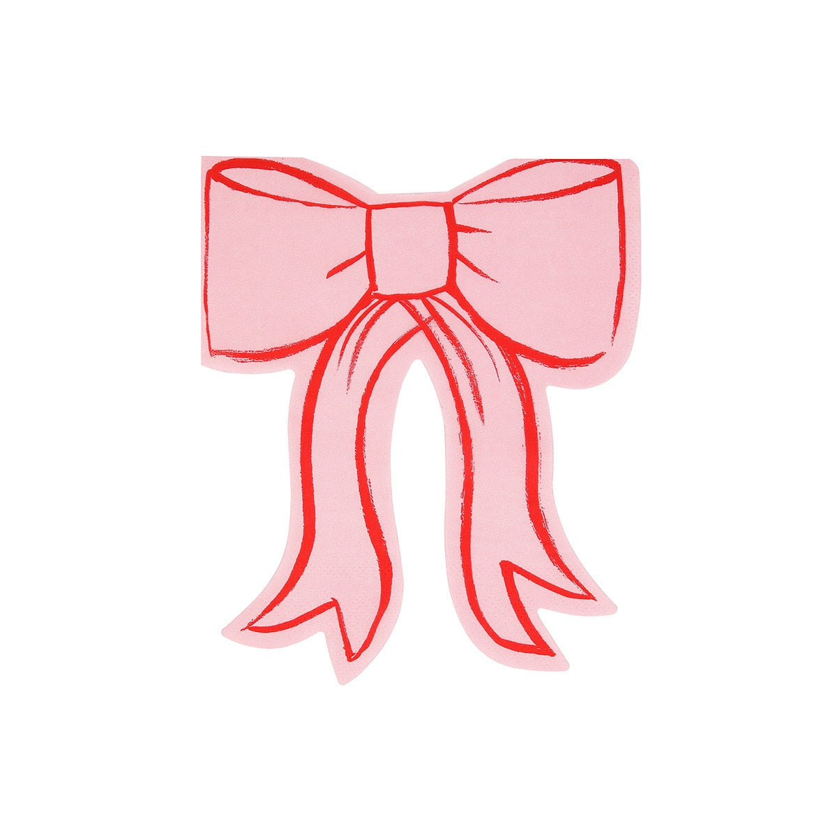 Pink Bow Napkins - 16 pack