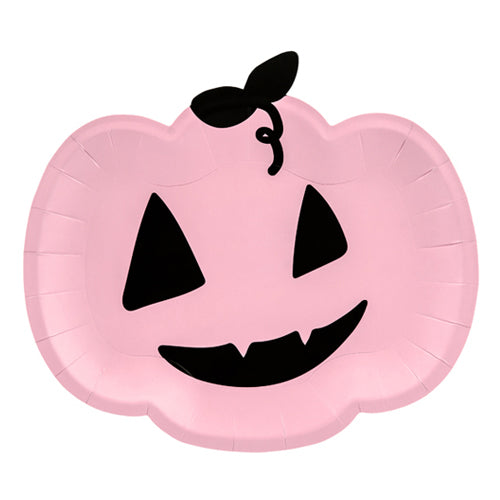 Pink Pumpkin Plates