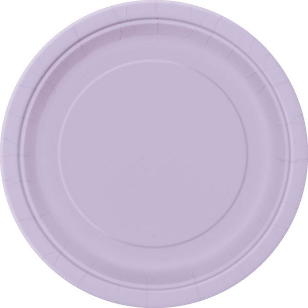 plain lavender plates