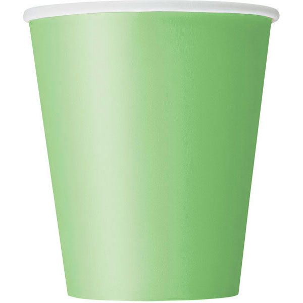 plain lime green cups