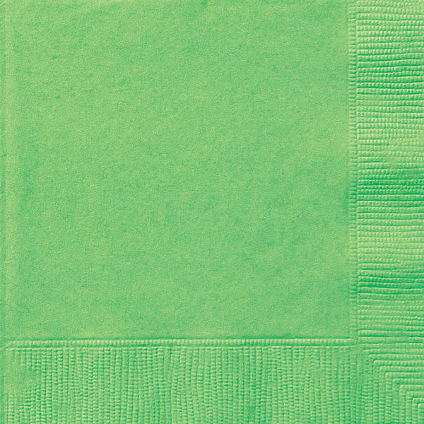 plain lime green napkins