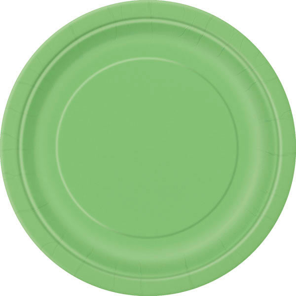 plain lime green plates