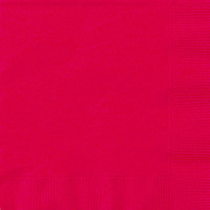 plain ruby red napkins
