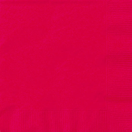 plain ruby red napkins