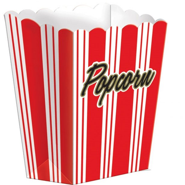 popcorn box red stripe