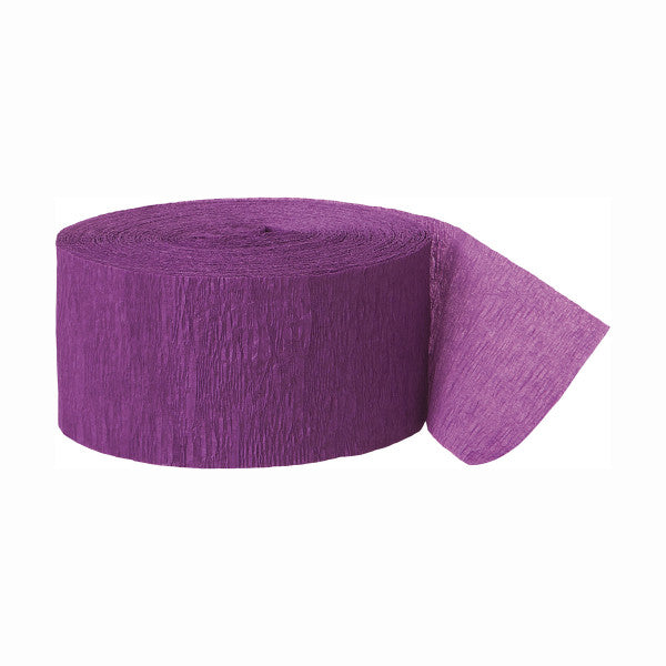 purple paper streamer
