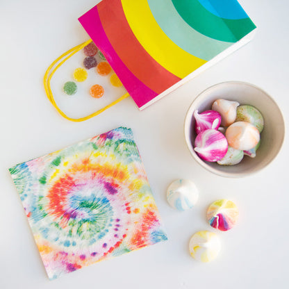 Rainbow Paper Party Bags With Handles - 8pk