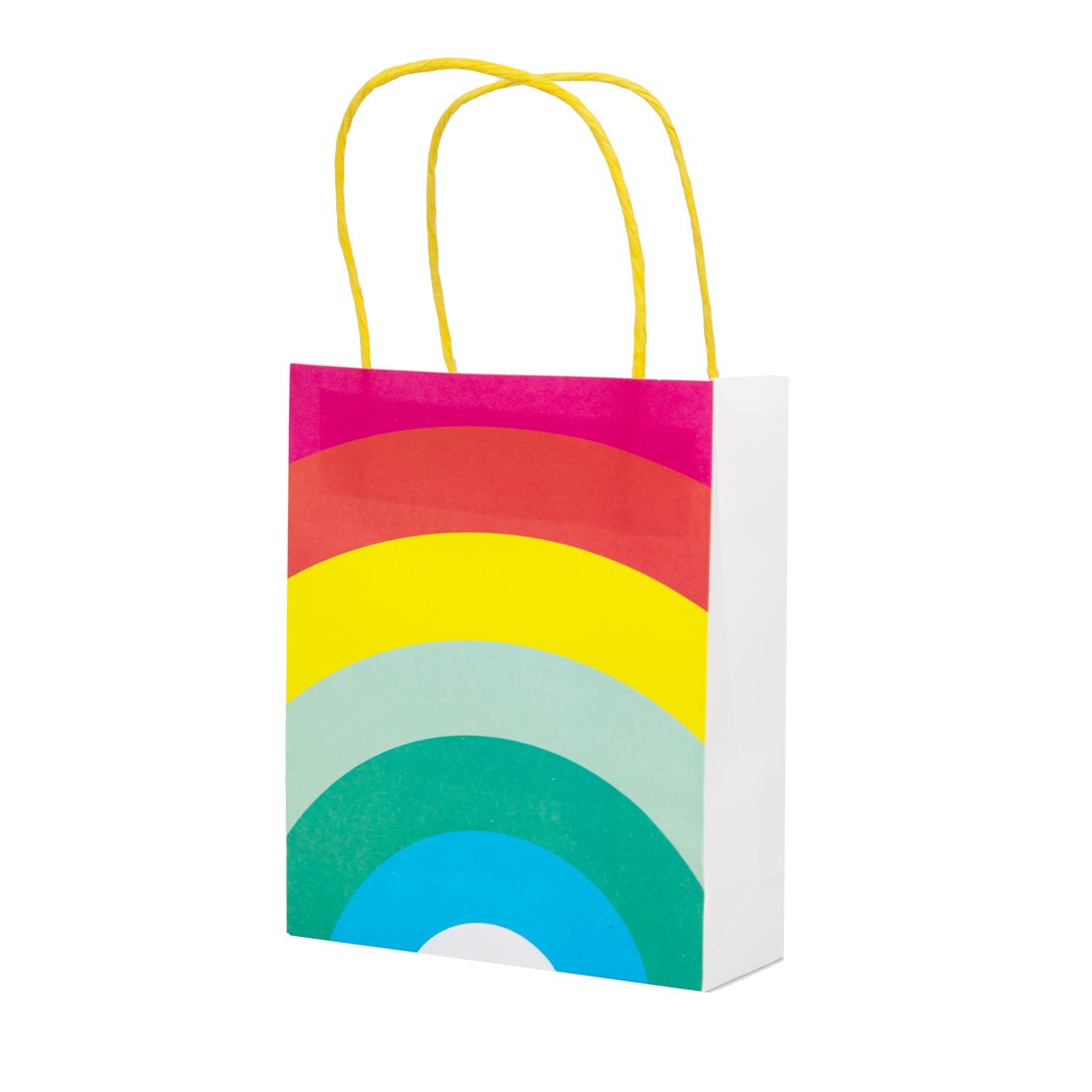 Rainbow Paper Party Bags With Handles - 8pk