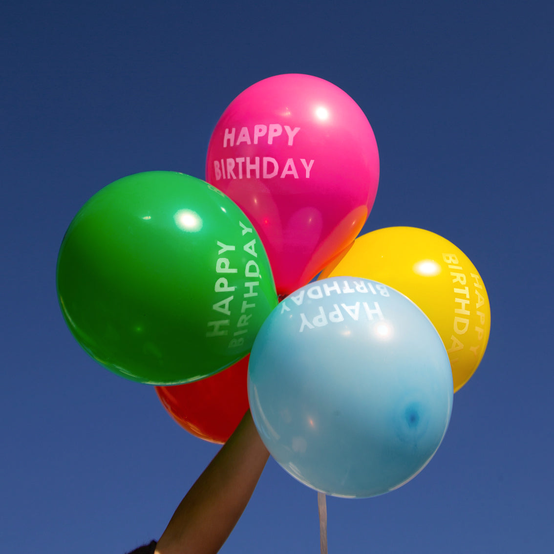 Happy Birthday bright balloons