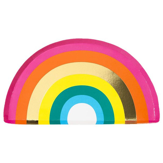 Rainbow paper plate