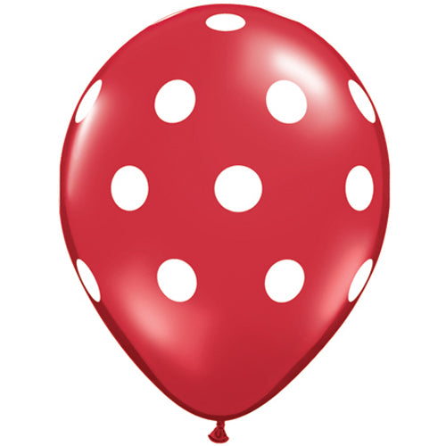 red dot balloons