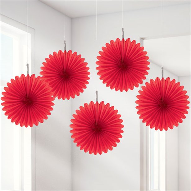 Red Paper Fans