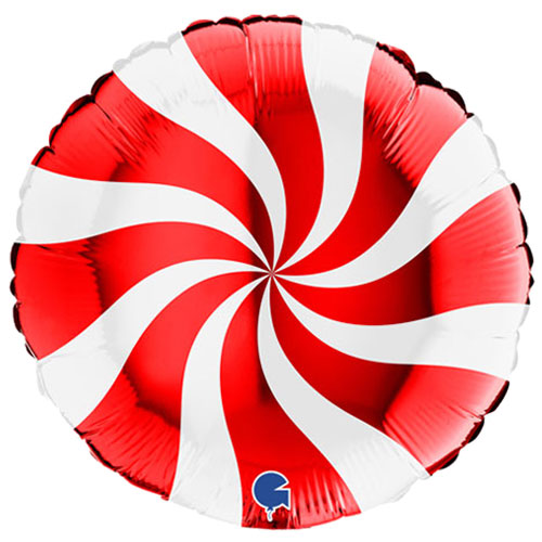 Red swirl balloon