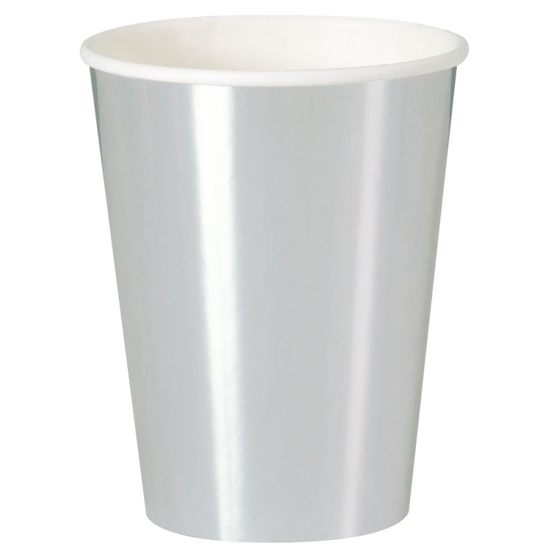 Large Silver Foil Cups - 8pk