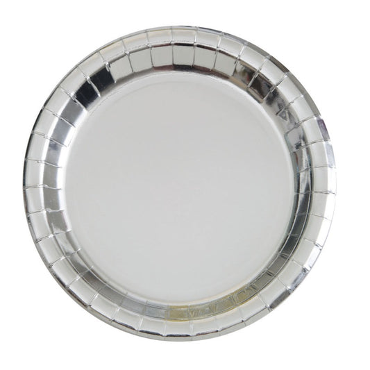 Silver Foil Plates - 8pk