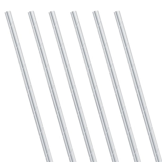 Silver paper straws