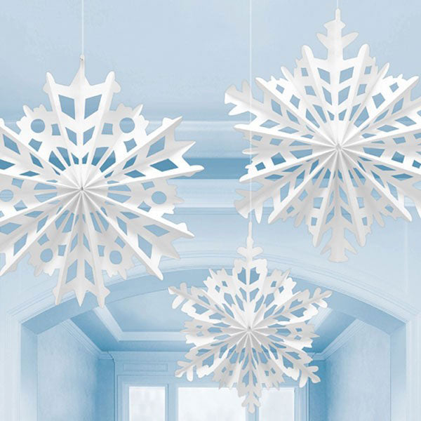 snowflake fan decorations