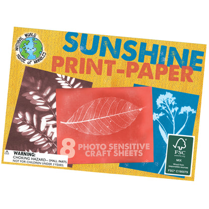 Sun Print Paper Kit - STEM activity - Pack of 8 Sheets