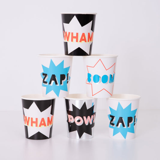 Superhero Cups - 8 pack