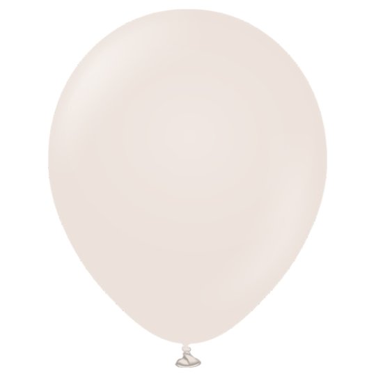 Latex Balloons - White Sand - 5pk