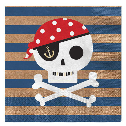treasure island pirate napkin