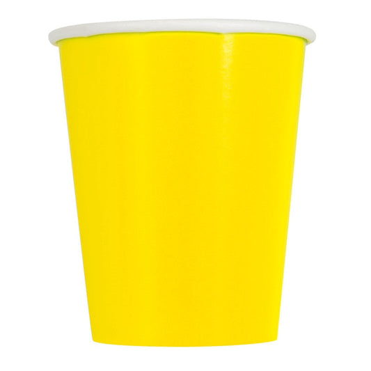 Plain Yellow Cups 8pk
